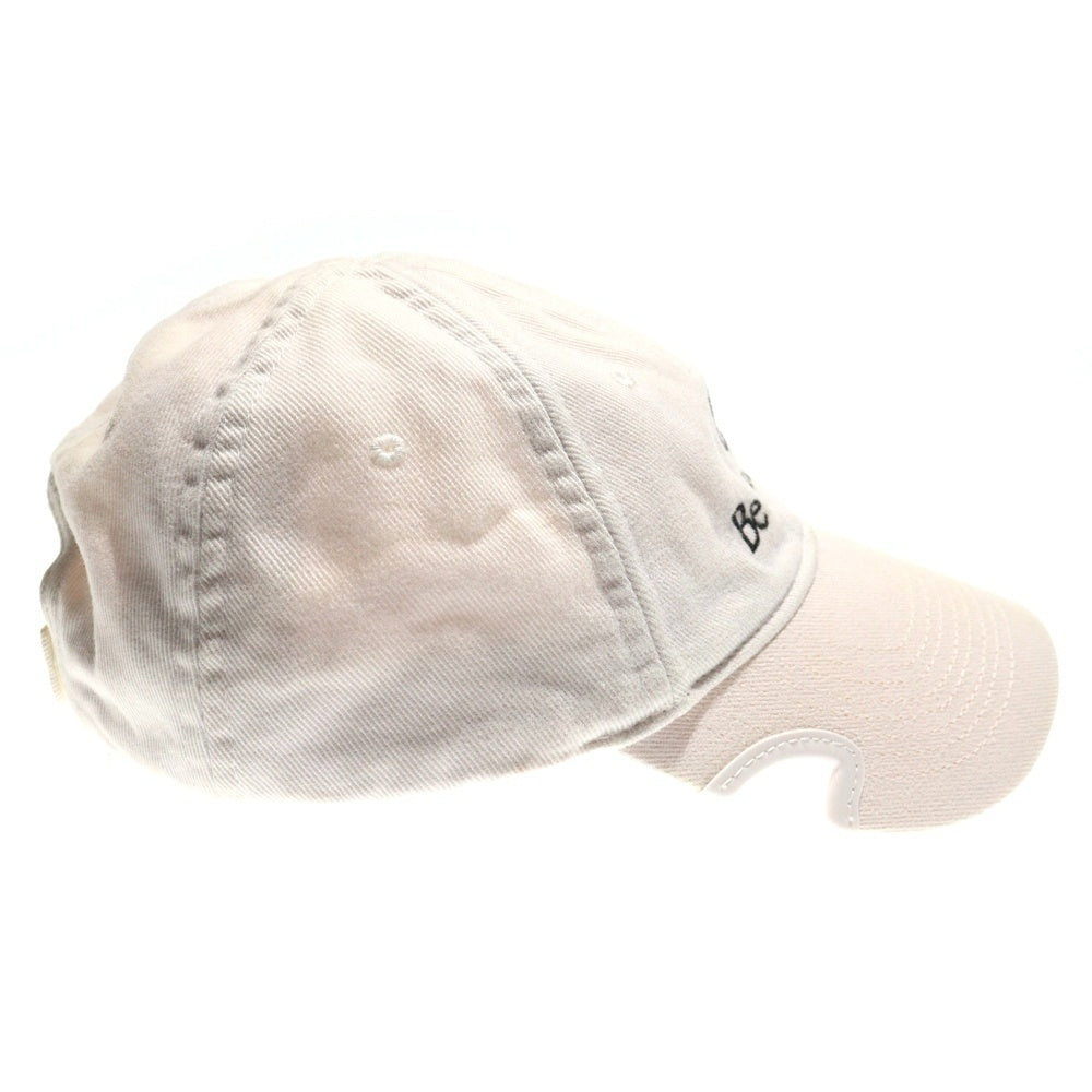 BALENCIAGA(バレンシアガ) BE DIFFERENT CAP ロゴ刺繍 ベースボールキャップ 帽子 ホワイト 732677 410B2