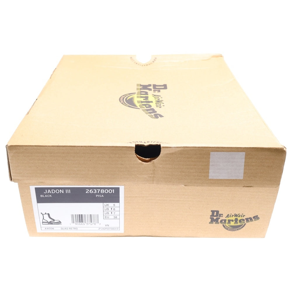 Dr.Martens(ドクターマーチン) JADON3 ジェイドン 26378001-AW006 8ホール レザー サイドジップ ハイカットブーツ シューズ レディース ブラック US6/24.0cm