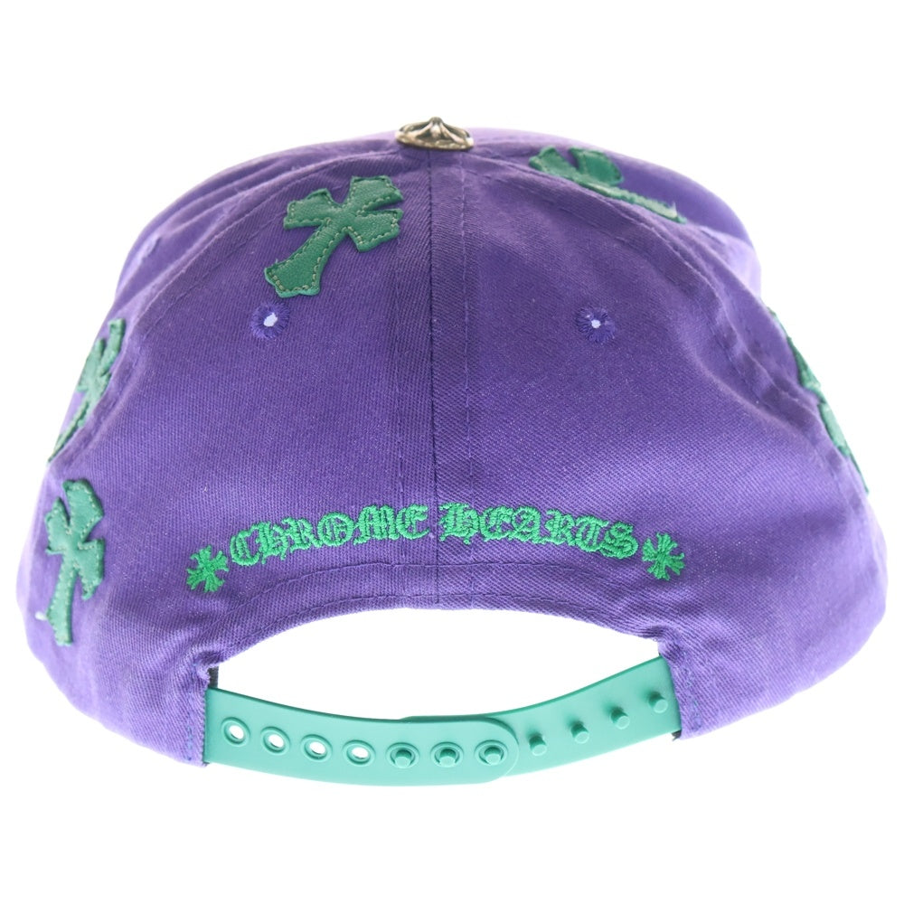 CHROME HEARTS(クロムハーツ) Trucker Cap クロスパッチ CH刺繍 トラッカーキャップ 帽子 パープル/グリーン
