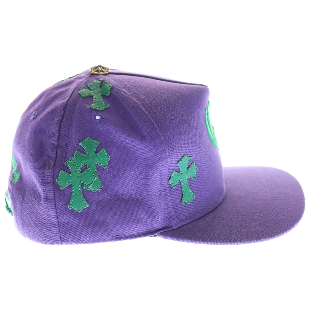 CHROME HEARTS(クロムハーツ) Trucker Cap クロスパッチ CH刺繍 トラッカーキャップ 帽子 パープル/グリーン