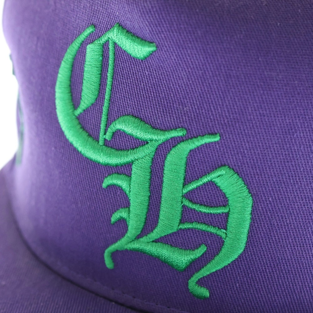CHROME HEARTS(クロムハーツ) Trucker Cap クロスパッチ CH刺繍 トラッカーキャップ 帽子 パープル/グリーン