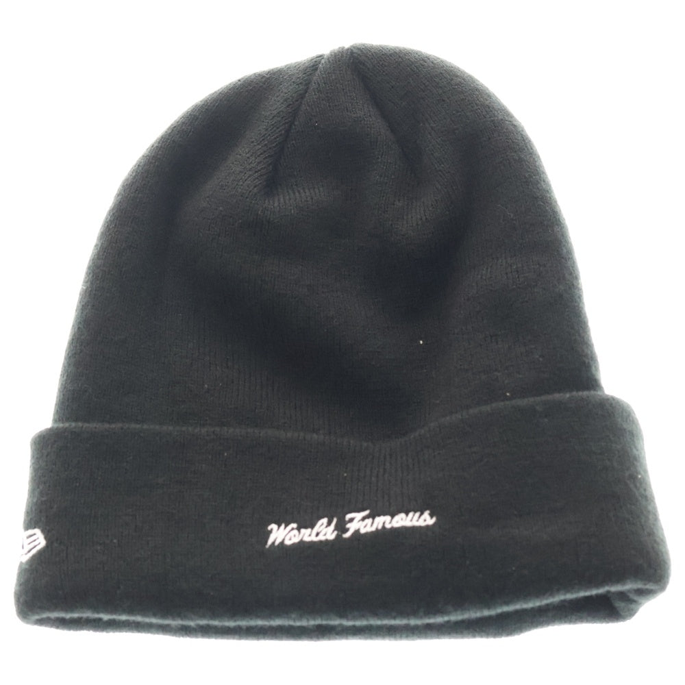 SUPREME(シュプリーム) × NEWERA Box Logo Beanie ニューエラ ボックスロゴ ビーニー ニットキャップ 帽子 ブラック