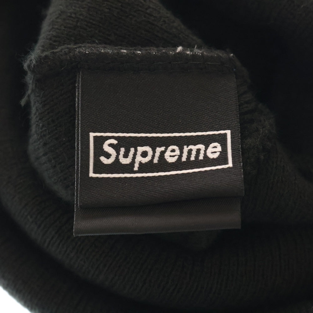 SUPREME(シュプリーム) × NEWERA Box Logo Beanie ニューエラ ボックスロゴ ビーニー ニットキャップ 帽子 ブラック