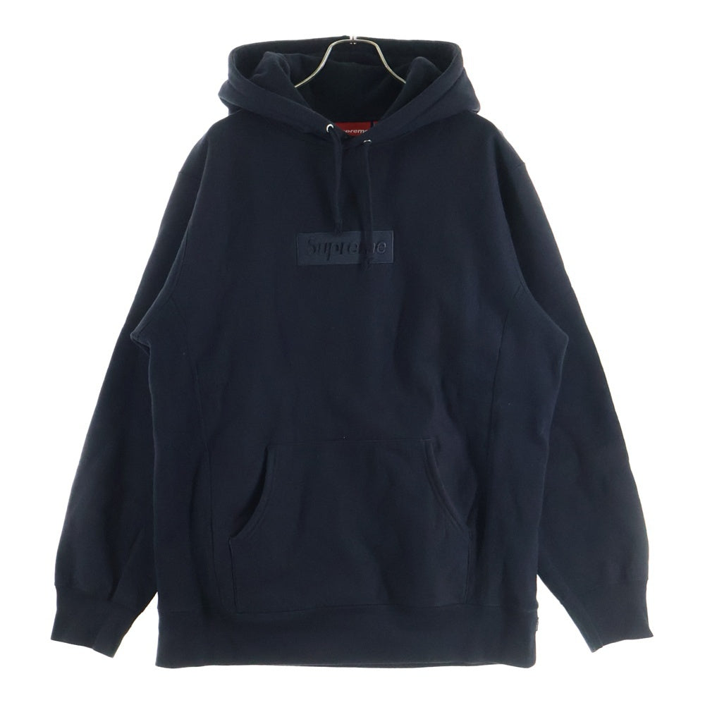 SUPREME(シュプリーム) 14AW Tonal Box Logo Pullover ボックスロゴプルオーバーパーカー ブラック