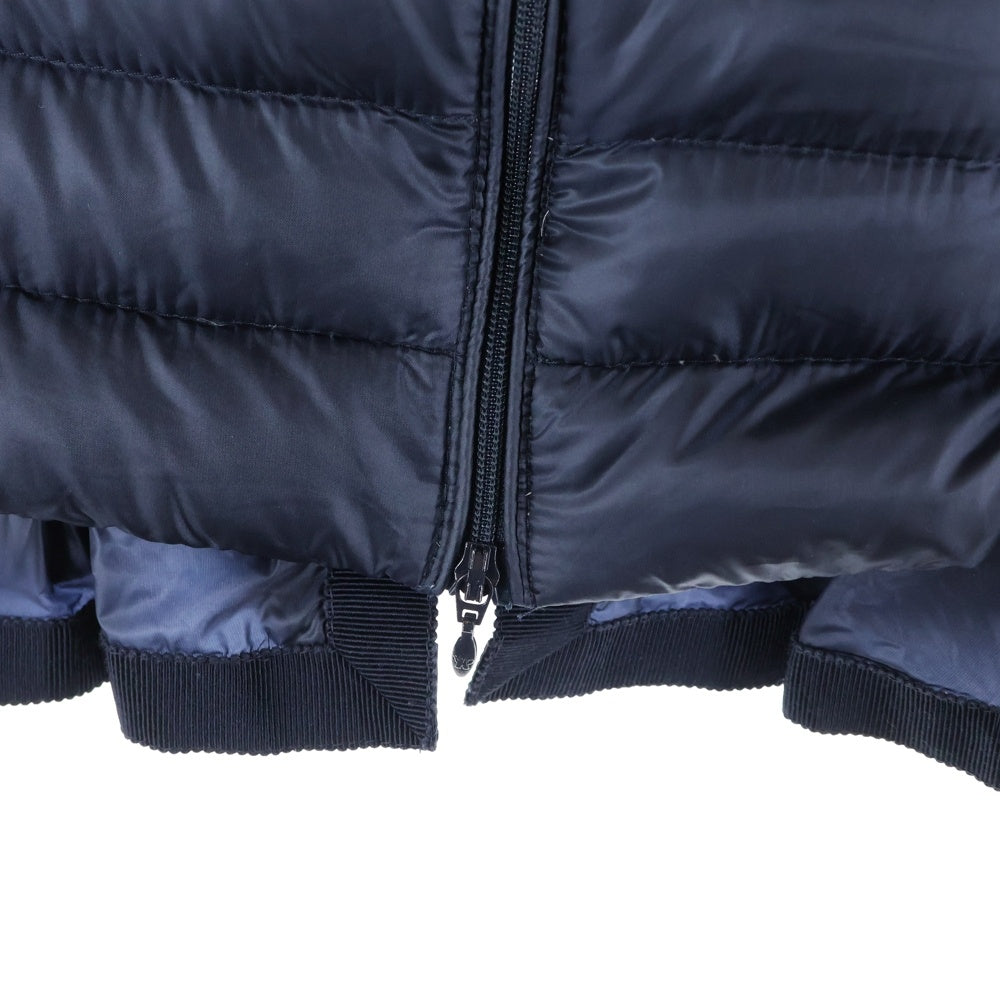 MONCLER(モンクレール) LUCILA GILET 41093483269453048 フリルデザイン フーデッド ダウンベスト ネイビー レディース