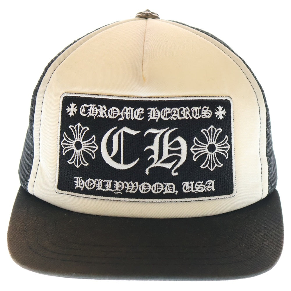 CHROME HEARTS(クロムハーツ) TRUCKER CAP CHパッチ メッシュトラッカーキャップ ブラック/ホワイト