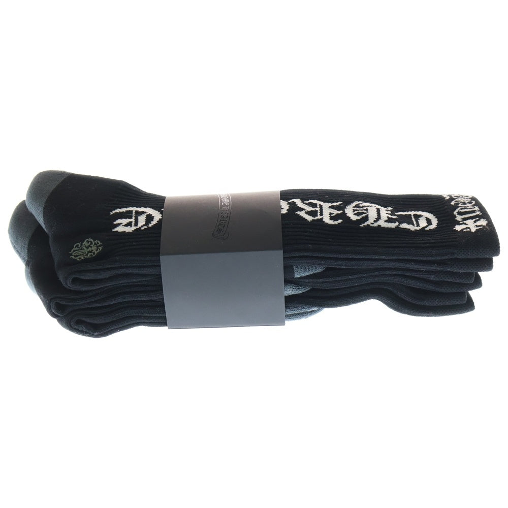 CHROME HEARTS(クロムハーツ) CH SOCKS VINE DAGGER ヴァインダガー刺繍 ソックス 靴下 3点セット ブラック