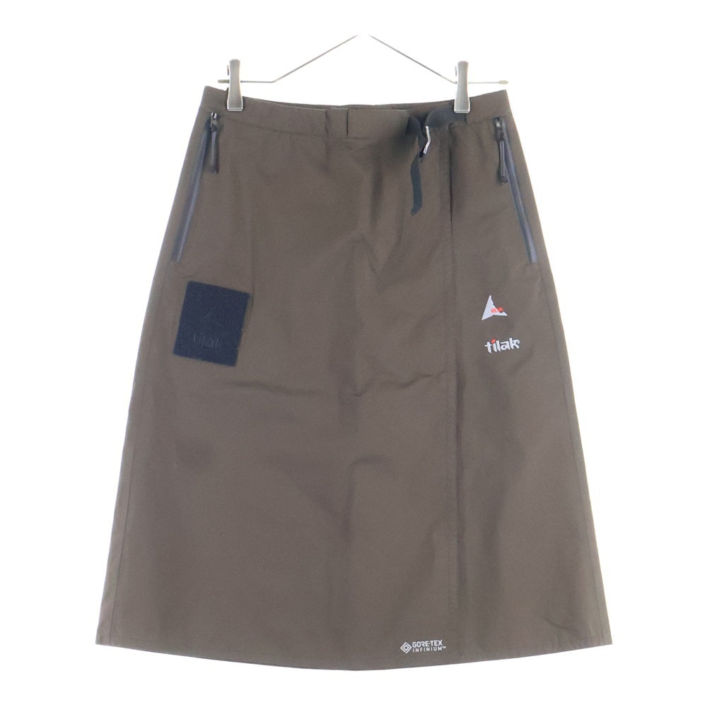 Tilak(ティラク) GORE-TEX INFINIUM ゴアテックス インフィニウム ナイロンスカート ブラウン