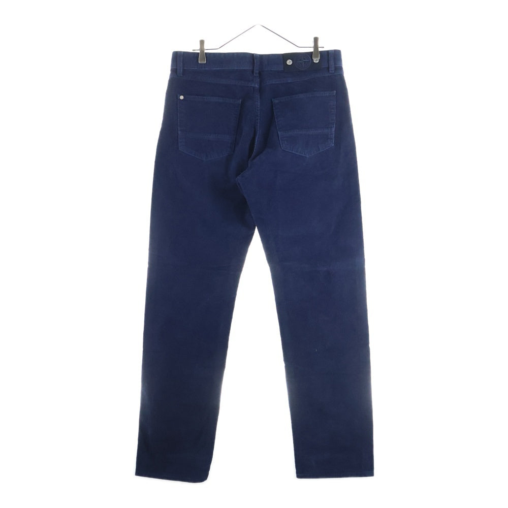 STONE ISLAND(ストーンアイランド) ボタンフライ コーデュロイパンツ ネイビー