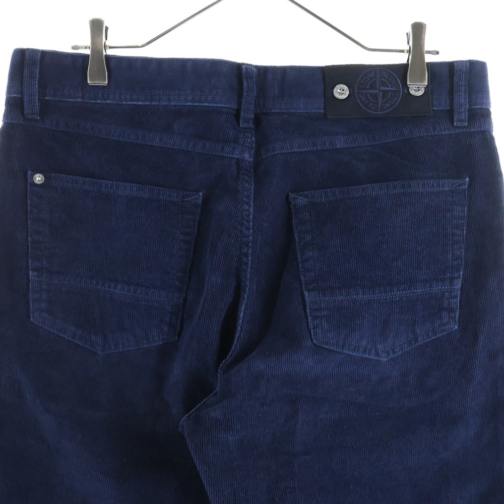 STONE ISLAND(ストーンアイランド) ボタンフライ コーデュロイパンツ ネイビー