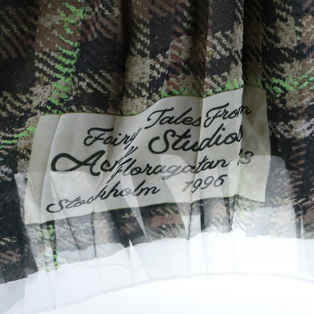 Acne Studios(アクネ ストゥディオズ) 総柄レーヨンスカート FN-WN-SKIR000847 レディース ブラウン/グリーン