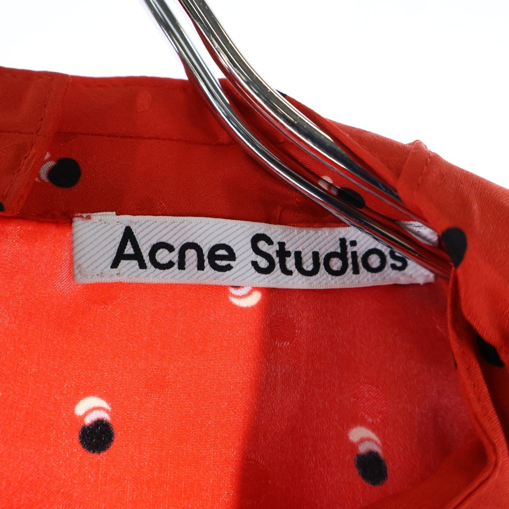Acne Studios(アクネ ストゥディオズ) シルクリボンブラウス FN-WN-BLOU001214 レディース レッド