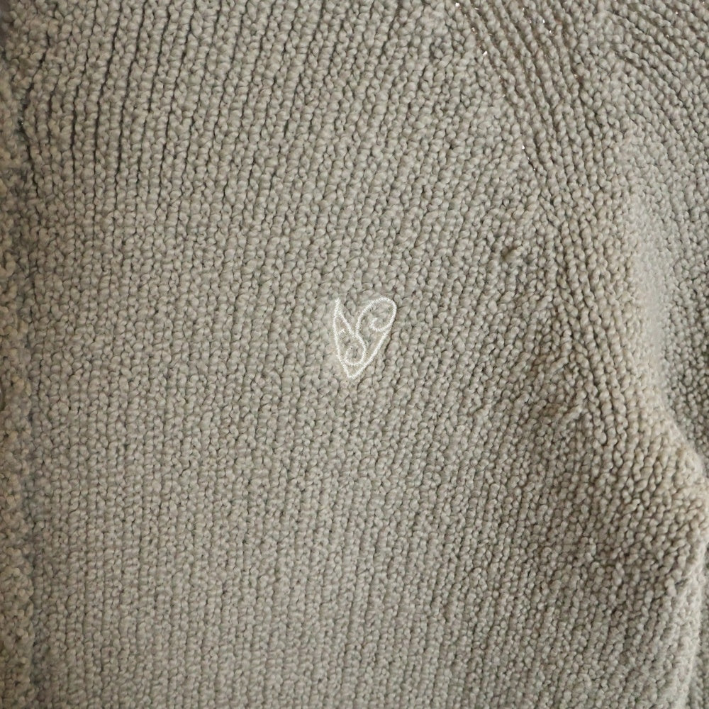 Acne Studios(アクネ ストゥディオズ) フロント刺繍入り ボタンアップ カーディガン FN-WN-KNIT000858 グレー