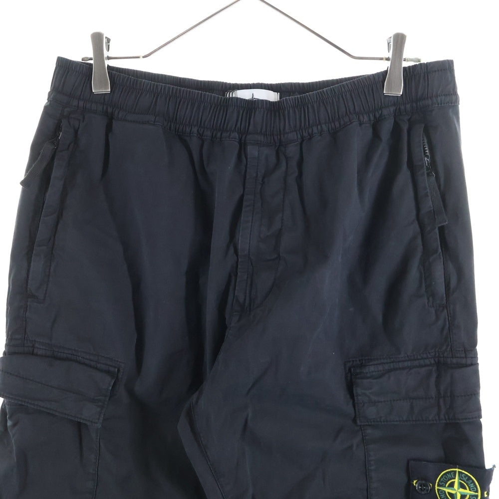 STONE ISLAND(ストーンアイランド) GARMENT DYED ガーメントダイ テーパードカーゴパンツ K1S153100313 S0010 ブラック