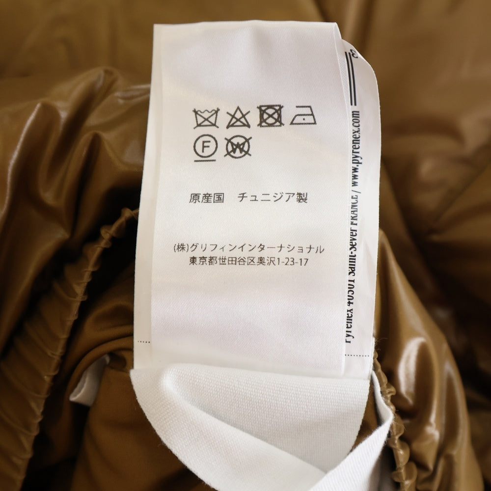 PYRENEX(ピレネックス) VINTAGE MYTHIC 2 ヴィンテージ シミック W23PJ2 フロントジップアップダウンジャケット ブラウン