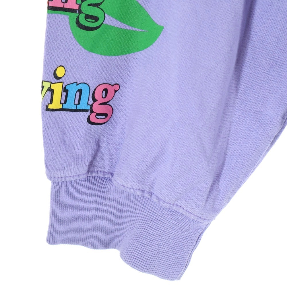 NO BRAND(ノーブランド) PALAGRAPH パラグラフ 22SS HAPPY FEELING LONG SLEEVE T-SHIRT ハッピー フィーリングロングスリーブTシャツ パープル