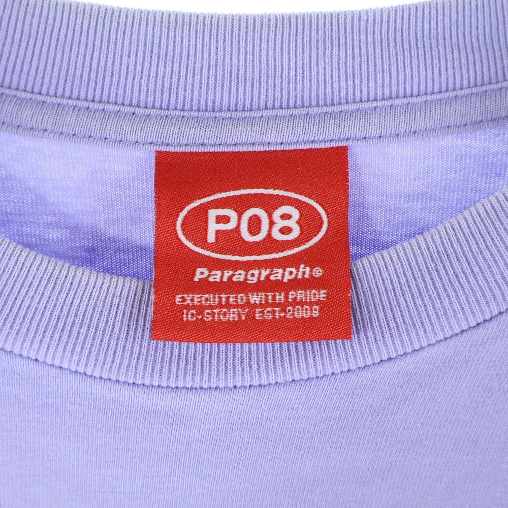 NO BRAND(ノーブランド) PALAGRAPH パラグラフ 22SS HAPPY FEELING LONG SLEEVE T-SHIRT ハッピー フィーリングロングスリーブTシャツ パープル