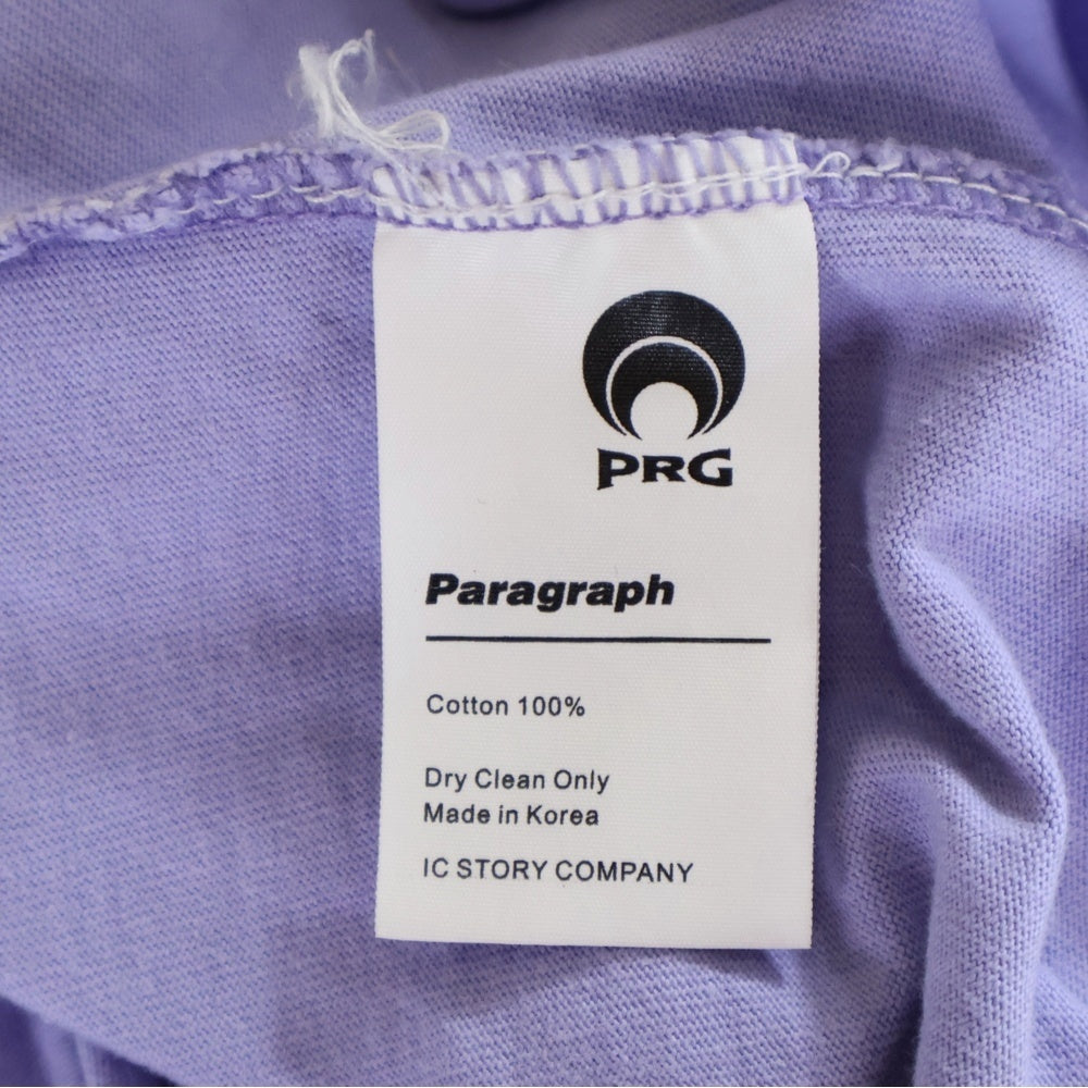 NO BRAND(ノーブランド) PALAGRAPH パラグラフ 22SS HAPPY FEELING LONG SLEEVE T-SHIRT ハッピー フィーリングロングスリーブTシャツ パープル