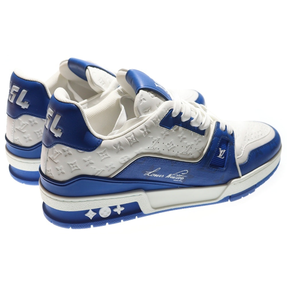 LOUIS VUITTON(ルイヴィトン) 22AW LV Trainer LVトレーナー モノグラム ローカットスニーカー ホワイト/ブルー VL0272