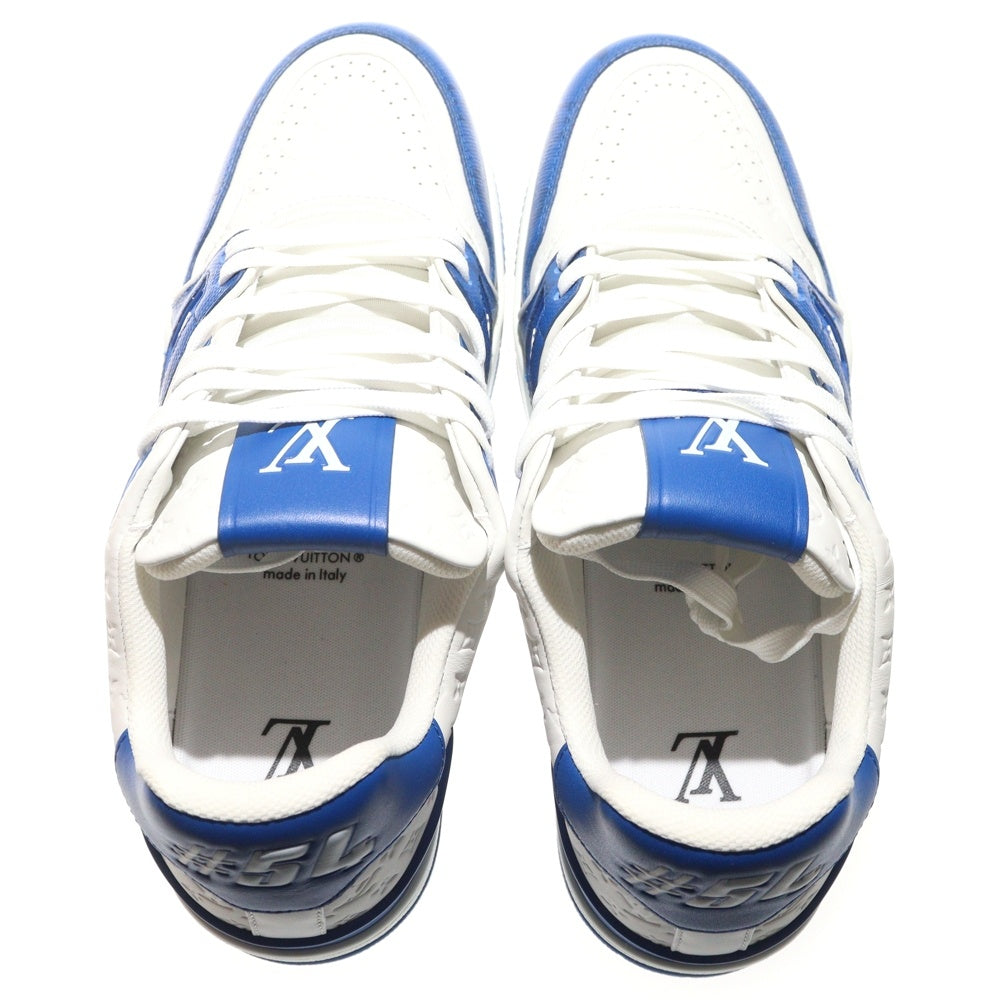 LOUIS VUITTON(ルイヴィトン) 22AW LV Trainer LVトレーナー モノグラム ローカットスニーカー ホワイト/ブルー VL0272