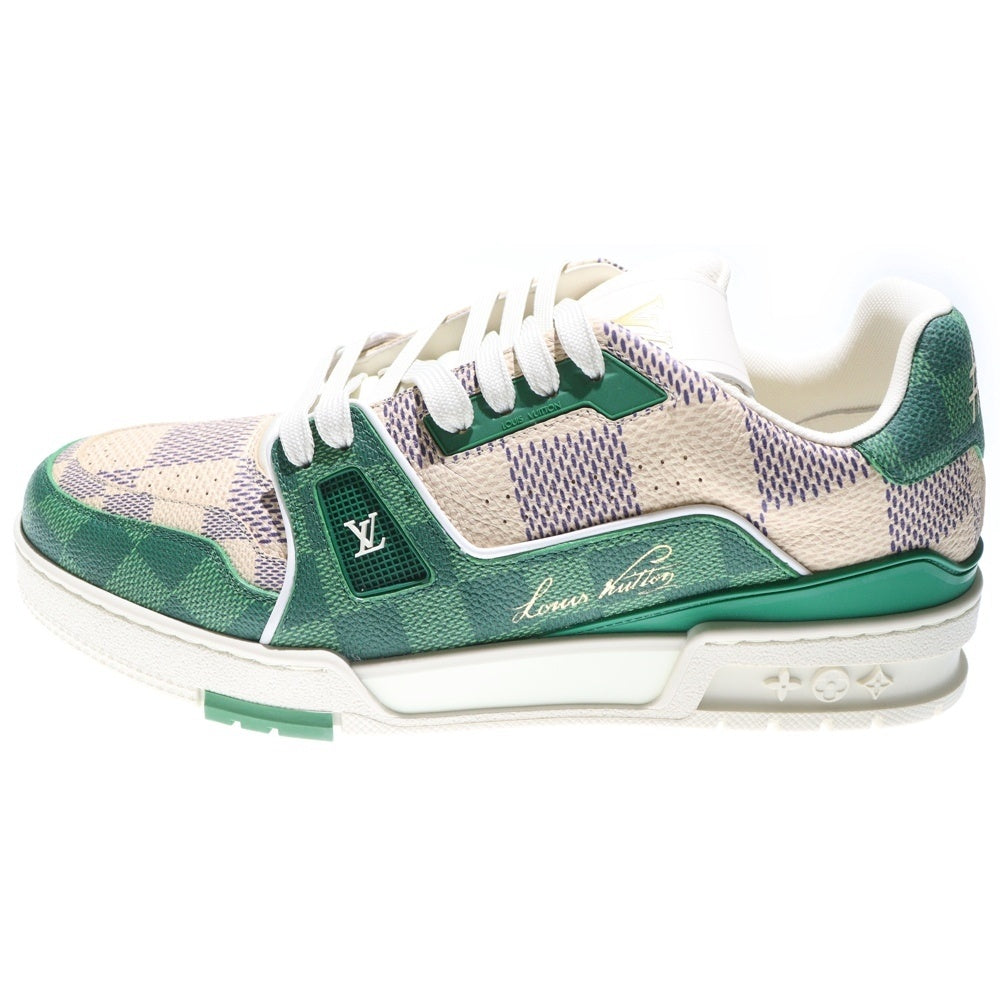 LOUIS VUITTON(ルイヴィトン) LV Trainer LVトレイナーライン ダミエ ローカットスニーカー グリーン 1AC58C VL0273