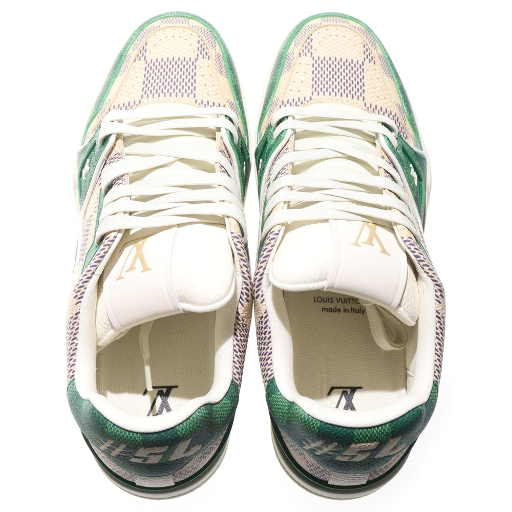 LOUIS VUITTON(ルイヴィトン) LV Trainer LVトレイナーライン ダミエ ローカットスニーカー グリーン 1AC58C VL0273