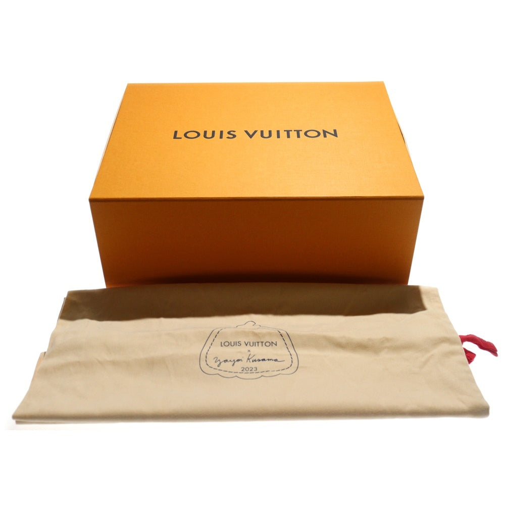 LOUIS VUITTON(ルイヴィトン) 23SS × 草間彌生 LV Trainer クサマヤヨイ LV トレーナー ドット柄 ローカットスニーカー ホワイト/グリーン DD1202