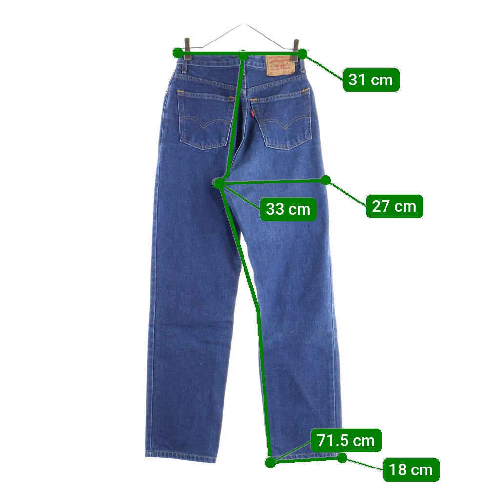 Levi's(リーバイス) 90S W515-0217 日本製 ボタン裏J22 ジップフライ ハイウェスト デニムパンツ インディゴ レディース