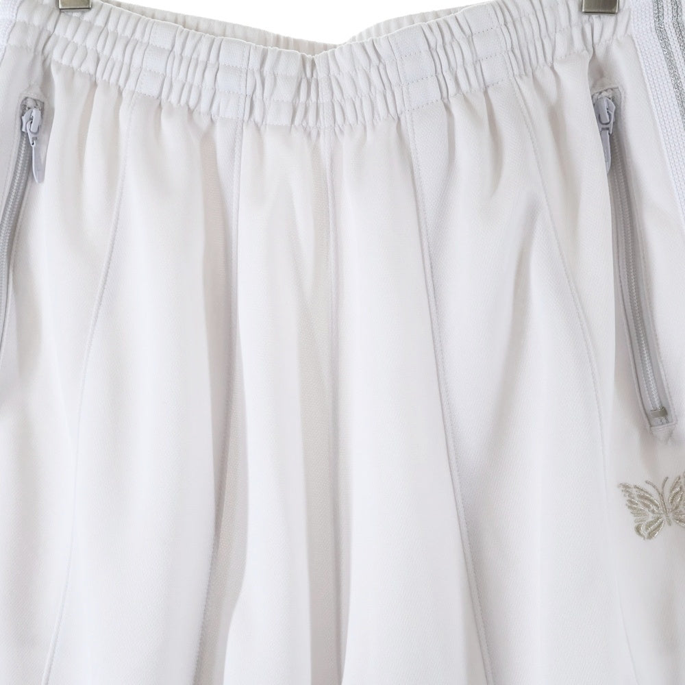 Needles(ニードルス) STUDIOUS別注 Track Pants ストゥディオス サイドライン ワイド トラックパンツ ホワイト 0T1547