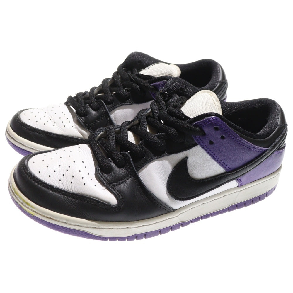 NIKE SB(ナイキエスビー) DUNK LOW PRO COURT PURPLE BQ6817-500 ダンク プロ コートパープル ローカットスニーカー シューズ ホワイト/パープル US9/27.0cm