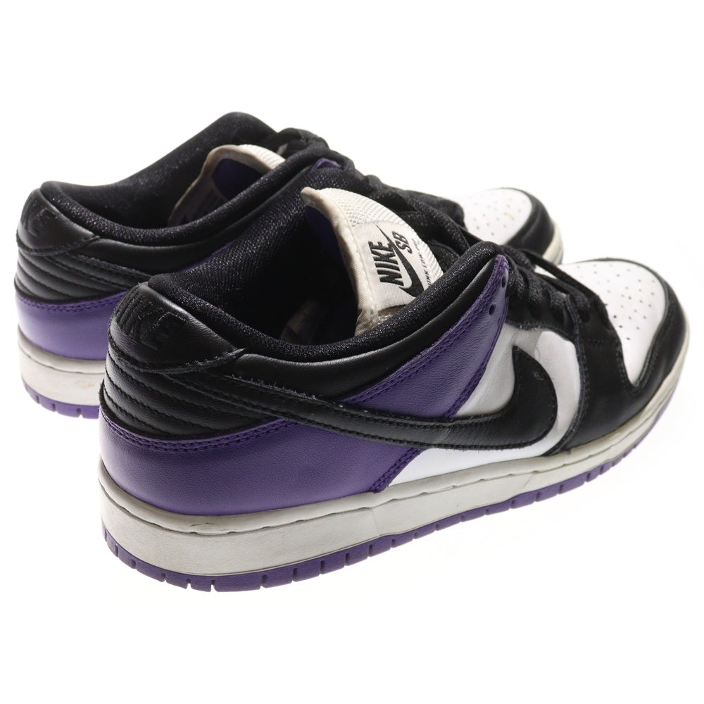 NIKE SB(ナイキエスビー) DUNK LOW PRO COURT PURPLE BQ6817-500 ダンク プロ コートパープル ローカットスニーカー シューズ ホワイト/パープル US9/27.0cm