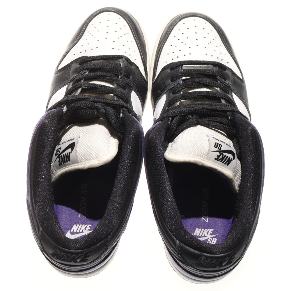 NIKE SB(ナイキエスビー) DUNK LOW PRO COURT PURPLE BQ6817-500 ダンク プロ コートパープル ローカットスニーカー シューズ ホワイト/パープル US9/27.0cm