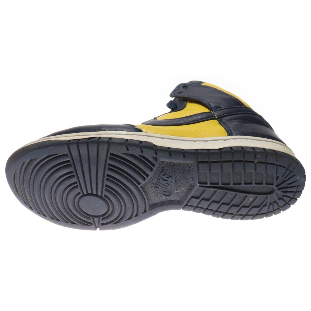 NIKE(ナイキ) DUNK HIGH SP MICHIGAN CZ8149-700 ダンク ミシガン ハイカットスニーカー シューズ ネイビー/イエロー US8.5/26.5cm