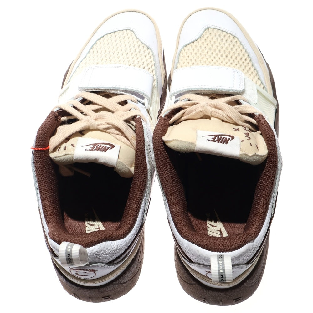 NIKE(ナイキ) ×TRAVIS SCOTT Zoom Field Jaxx HQ3073-100 トラヴィススコット ズームフィールドジャックス ローカットスニーカー シューズ ブラウン/ホワイト US9.5/27.5cm