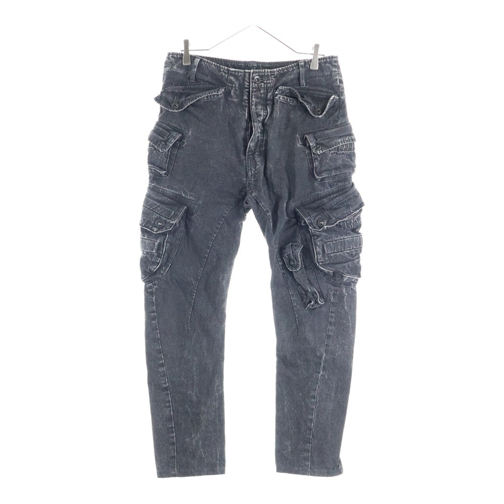 JULIUS(ユリウス) MID WINTER 2012-2013 COLLECTION ガスマスク ボタンフライ カーゴパンツ ブラック