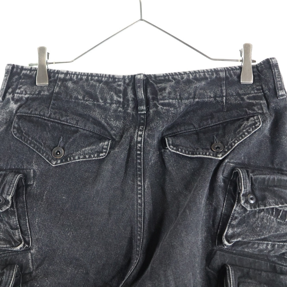 JULIUS(ユリウス) MID WINTER 2012-2013 COLLECTION ガスマスク ボタンフライ カーゴパンツ ブラック