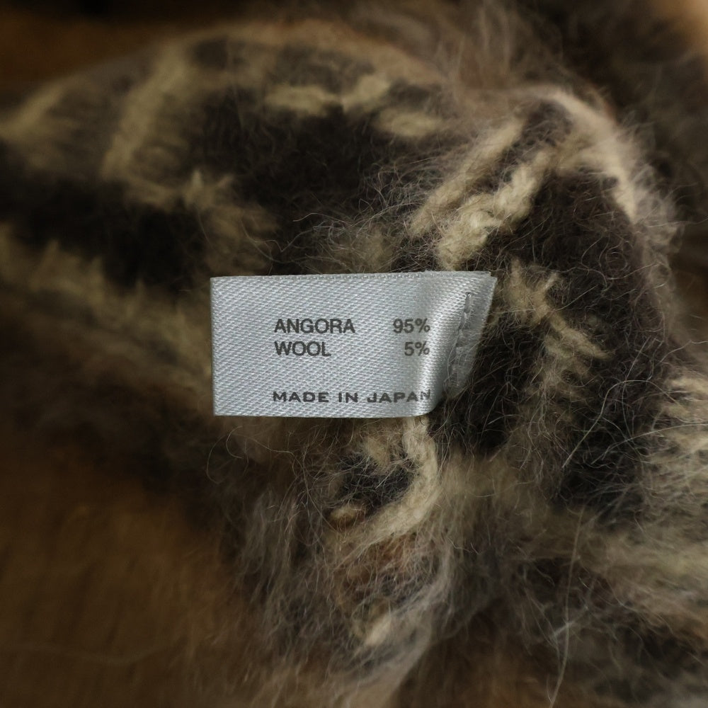 NUMBER (N)INE(ナンバーナイン) アンゴラ モヘアニットセーター ブラウン