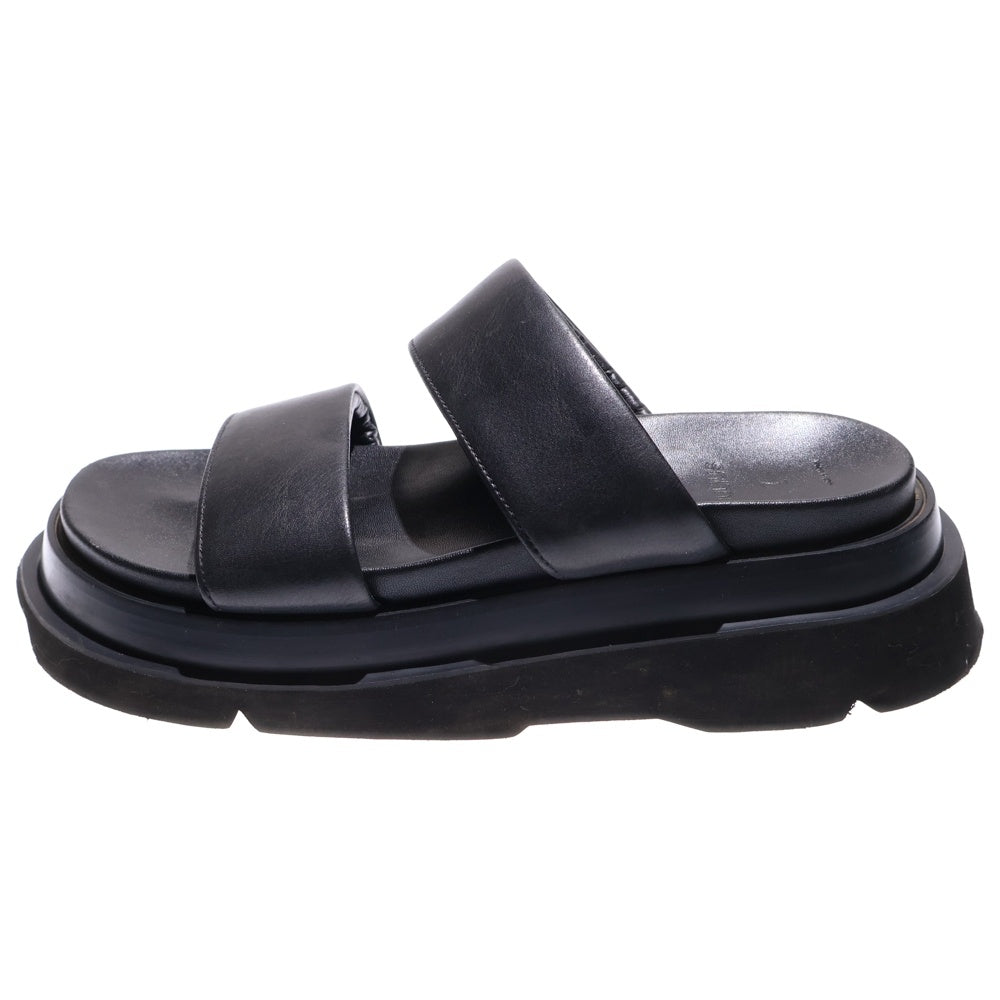 JULIUS(ユリウス) レザー ストラップサンダル ブラック