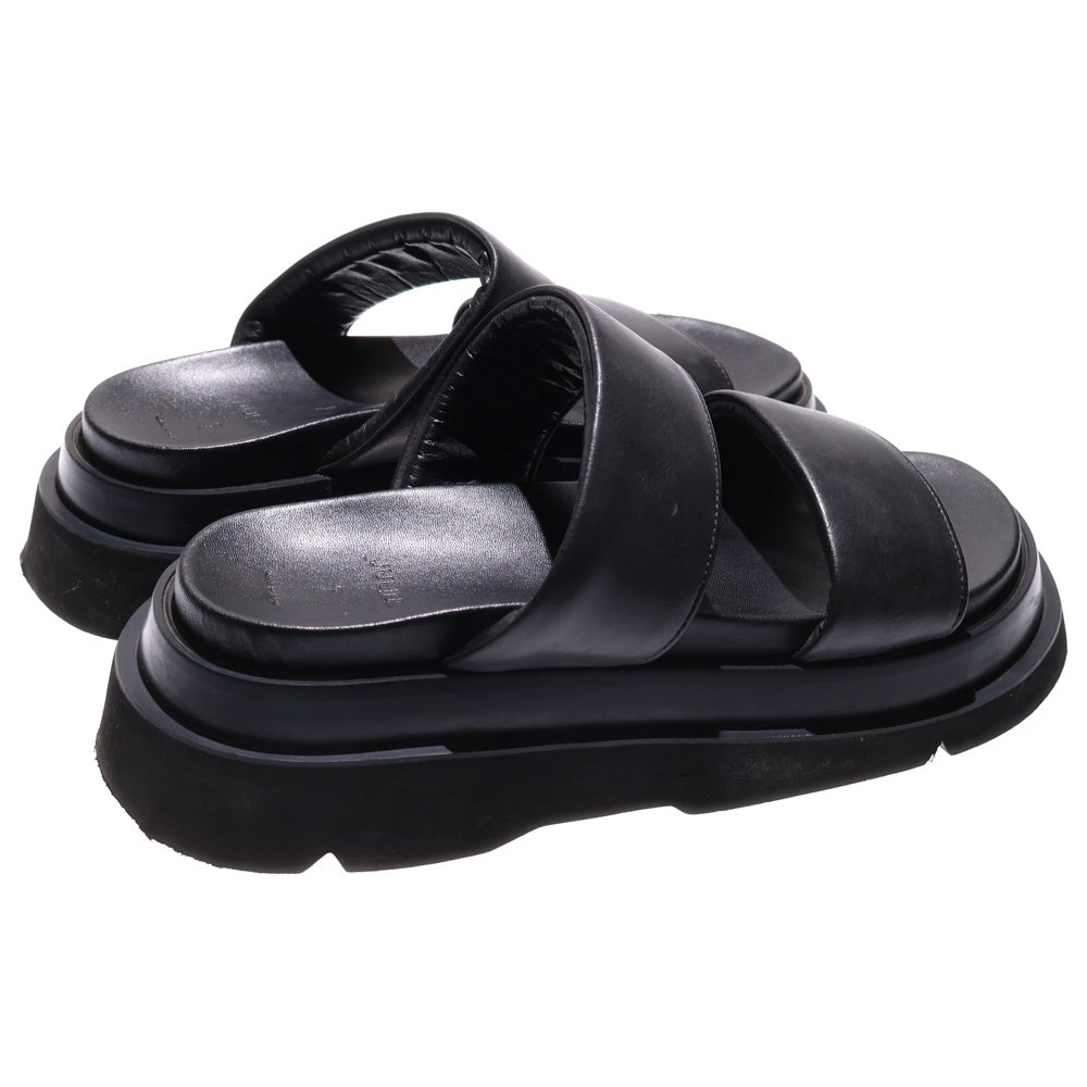 JULIUS(ユリウス) レザー ストラップサンダル ブラック