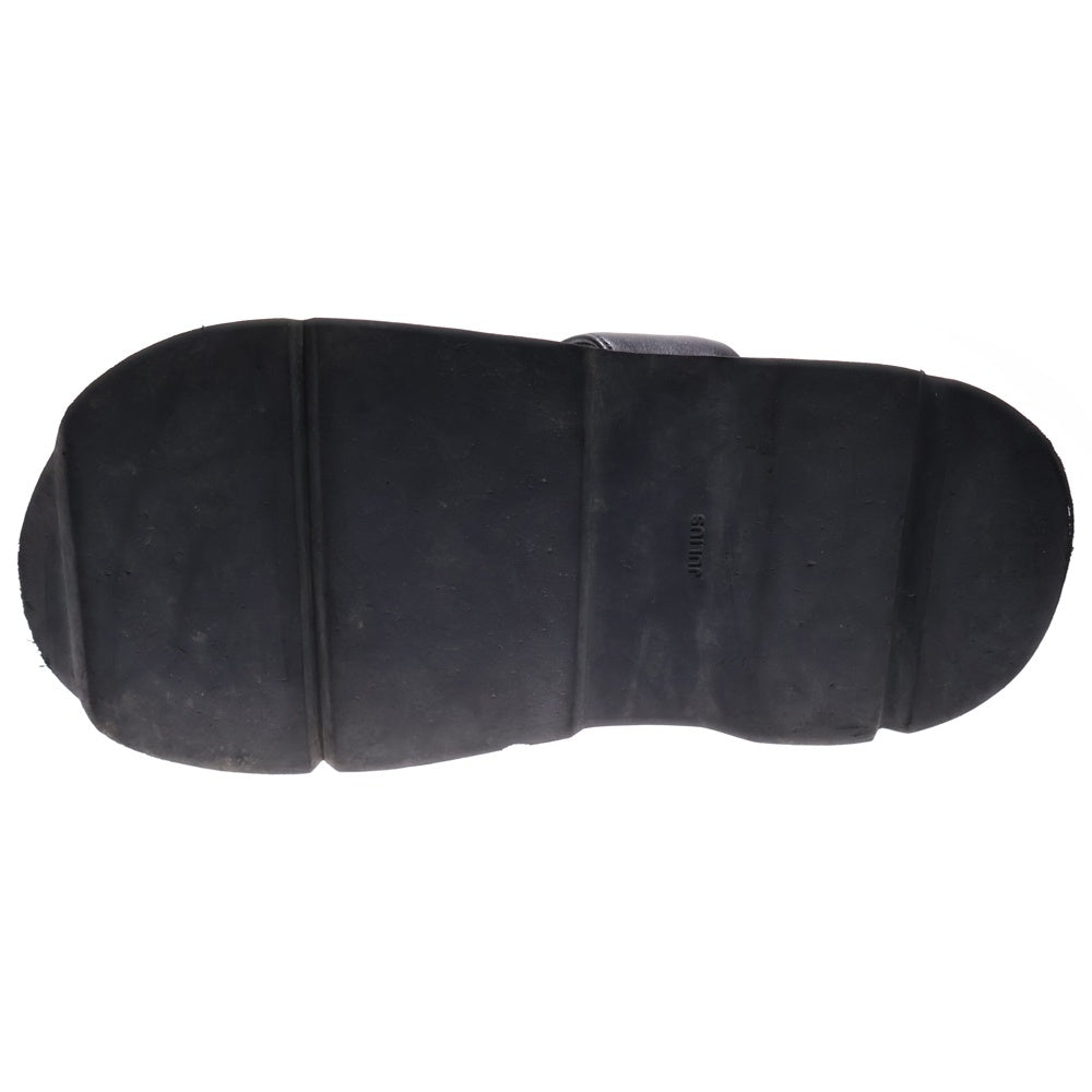 JULIUS(ユリウス) レザー ストラップサンダル ブラック