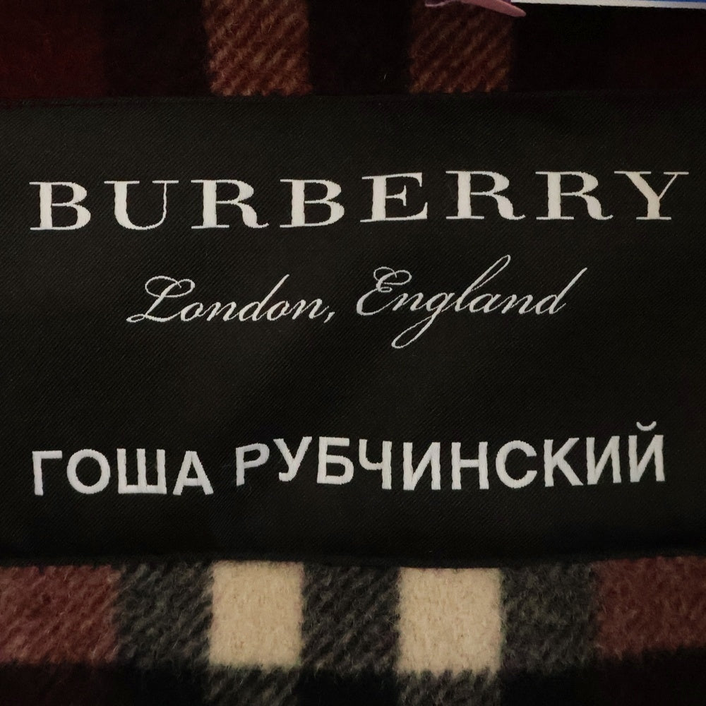 BURBERRY LONDON(バーバリーロンドン) ×GOSHA RUBCHINSKIY DUFFLE COAT ゴーシャラブチンスキー ウール ダッフルコート レッド 8002549