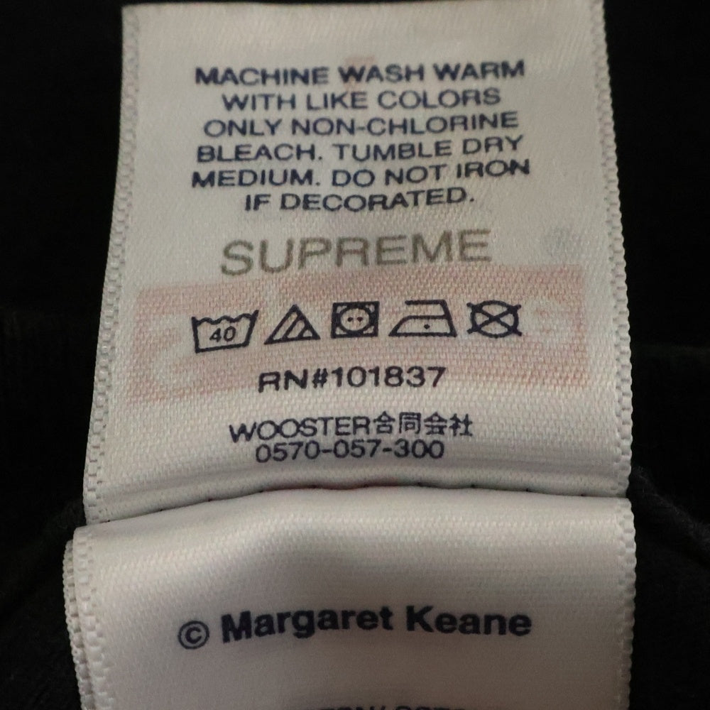 SUPREME(シュプリーム) 24SS MARGARET KEANE TEADROP TEE マーガレットキーンティアドロップ 半袖Tシャツ カットソー ブラック