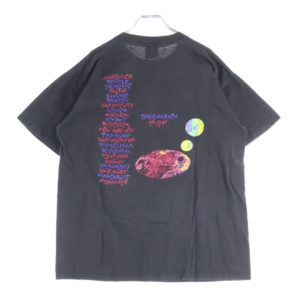 VINTAGE(ヴィンテージ) 90s SOUNDGARDEN サウンドガーデン 両面プリント Tシャツ 半袖カットソー ブラック