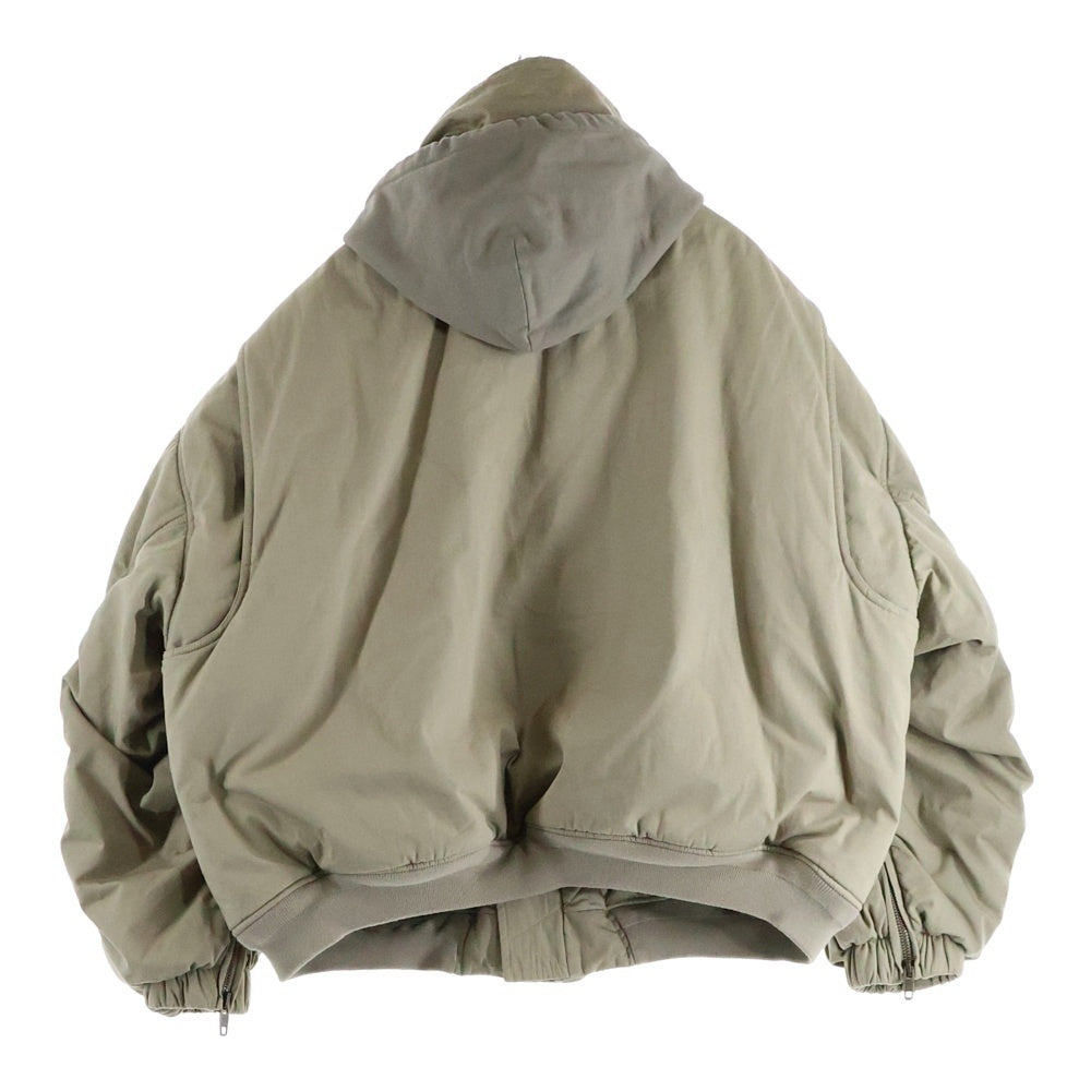 BALENCIAGA(バレンシアガ) 22AW UNITY BOMBER JACKET 698837 TLP03 ロゴ刺繍 ユニティーボンバージャケット ベージュ