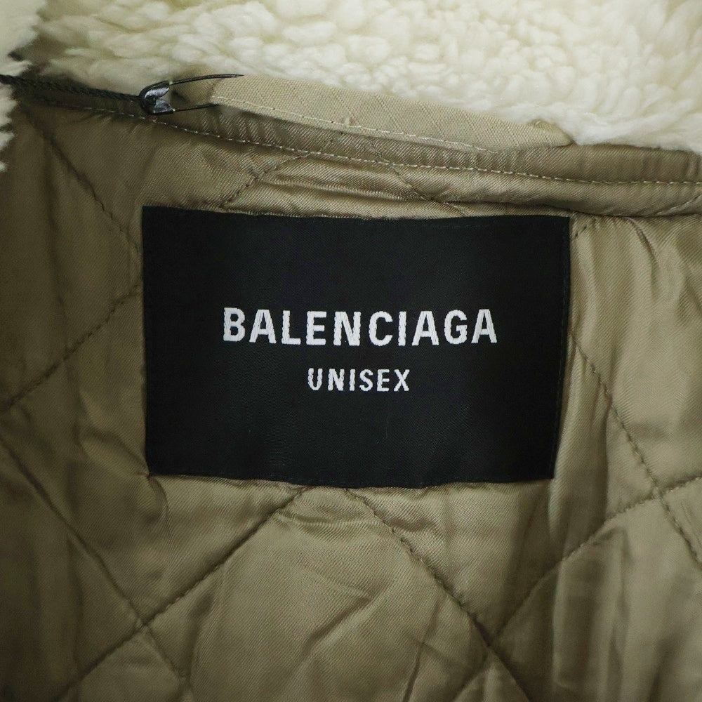 BALENCIAGA(バレンシアガ) 22AW UNITY BOMBER JACKET 698837 TLP03 ロゴ刺繍 ユニティーボンバージャケット ベージュ