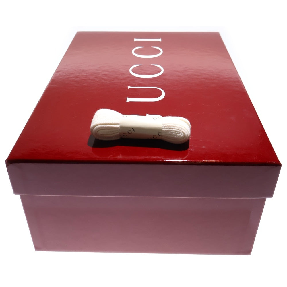 GUCCI(グッチ) オリジナルGGキャンバス リウェブ ローカットレザー スニーカー シューズ ホワイト/グリーン 787476