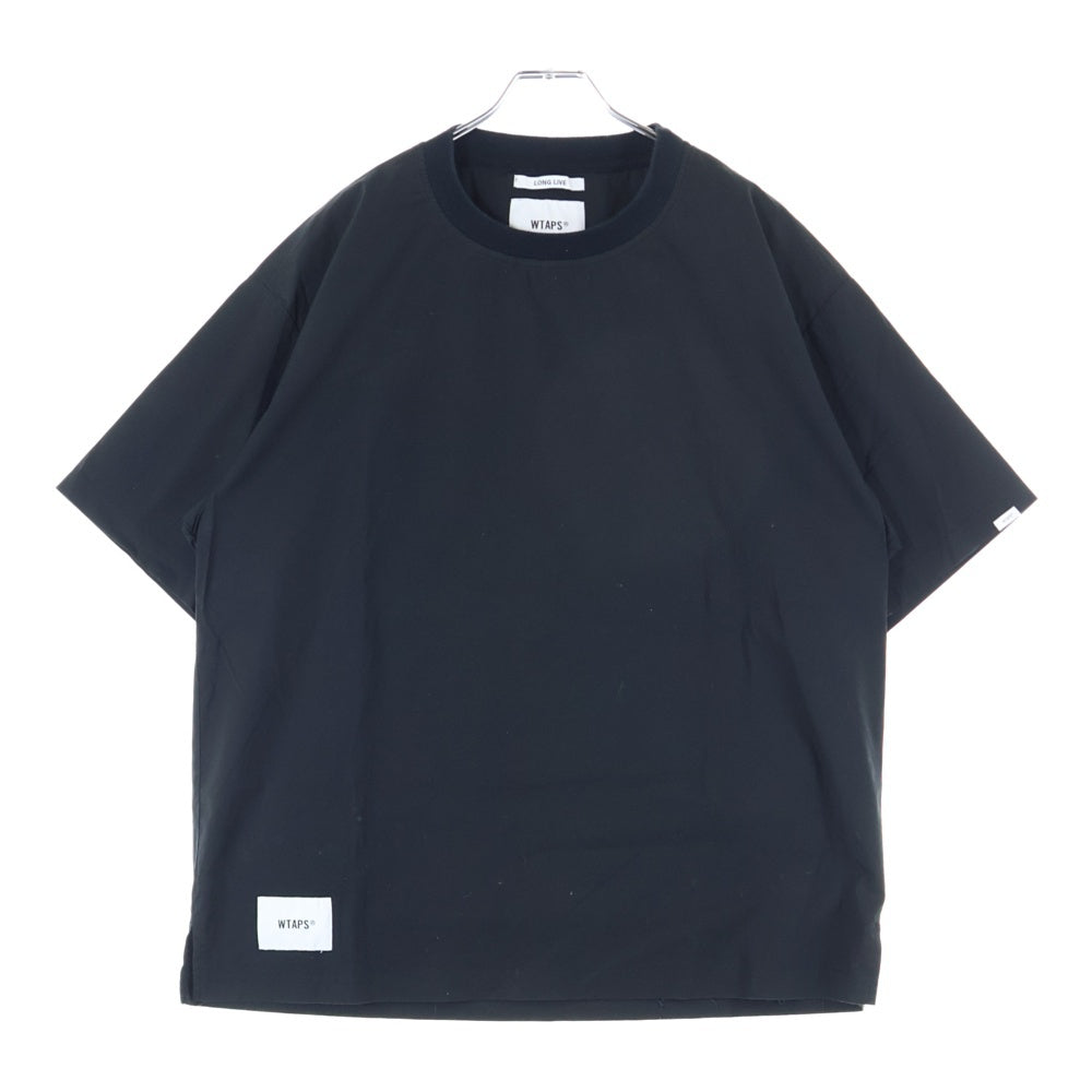 WTAPS(ダブルタップス) 22SS SMOCK SS 221TQDT-SHM07 ロゴプリント 半袖シャツ カットソー ブラック