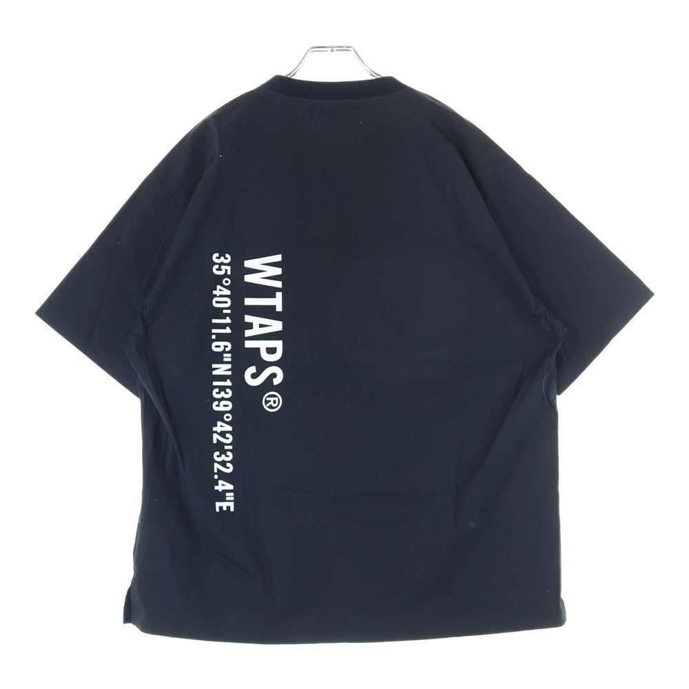 WTAPS(ダブルタップス) 22SS SMOCK SS 221TQDT-SHM07 ロゴプリント 半袖シャツ カットソー ブラック