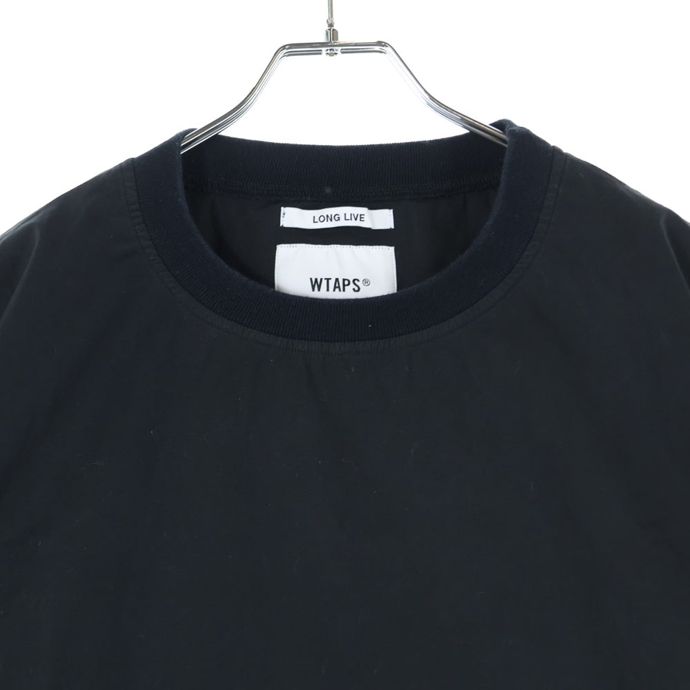 WTAPS(ダブルタップス) 22SS SMOCK SS 221TQDT-SHM07 ロゴプリント 半袖シャツ カットソー ブラック