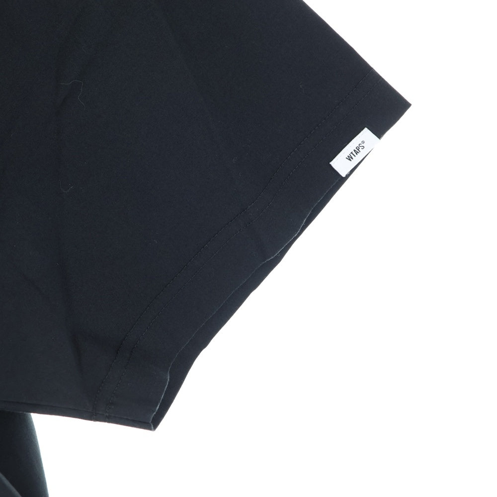 WTAPS(ダブルタップス) 22SS SMOCK SS 221TQDT-SHM07 ロゴプリント 半袖シャツ カットソー ブラック